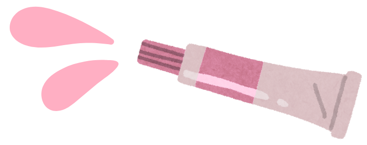 麻酔クリームのイラスト